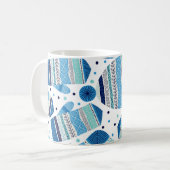 Winterwear: Gemütliches nahtloses Muster. Kaffeetasse (Vorderseite Links)