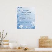 WinterWedding Custom Wedding Welcome Poster (Küche)