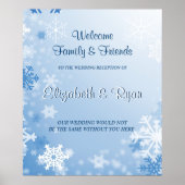 WinterWedding Custom Wedding Welcome Poster (Vorne)