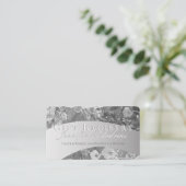 WinterWedding Silver Gift Registry Begleitkarte (Stehend Vorderseite)