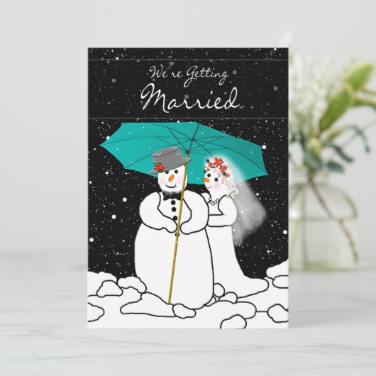 WINTERWEDEREINLADUNG - SCHNEESCHUHE EINLADUNG (Stehend Vorderseite)