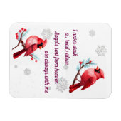 Winterweg Kardinäle von Heaven Magnet (Horizontal)