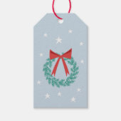 Winterweihenkrieg mit Bow Retro Inspiriert Geschenkanhänger (Vorderseite)