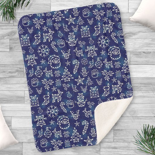 Winterweihnachtkonstellationen Sternmuster Sherpadecke