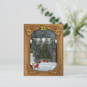 Winterweihnachtsbaum Postkarte (Stehend Vorderseite)