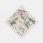 Winterweihnachtsbuch Napkin Serviette (Ecke)