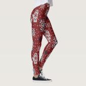 Winterweihnachtsdekorationsmuster Leggings (Rechts)