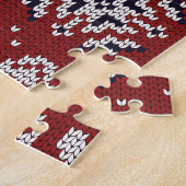 Winterweihnachtsdekorationsmuster Puzzle (Seite)