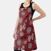 Winterweihnachtsdekorationsmuster Schürze (InSitu)