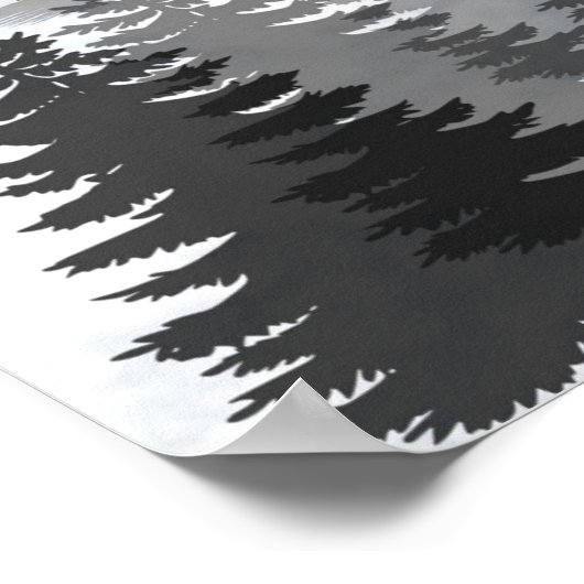 Winterweihnachtsdesign Poster (Ecke)