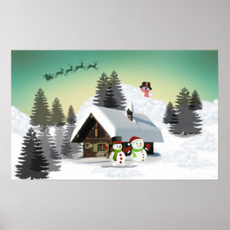 Winterweihnachtsdesign Poster