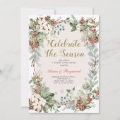 Winterweihnachtsfeier im Saisonhaus Einladung (Vorderseite)