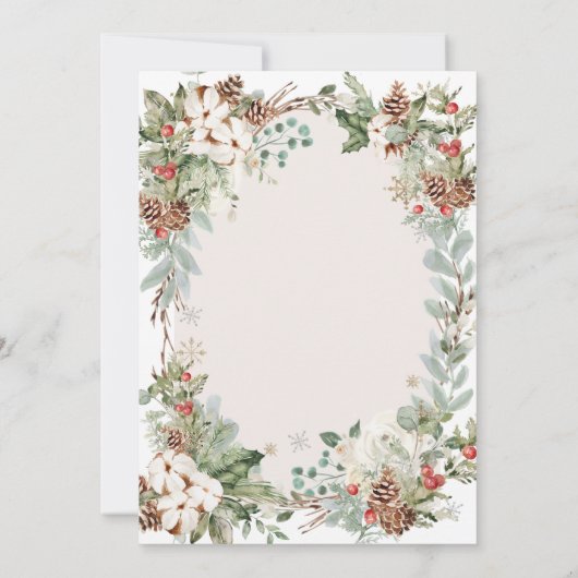 Winterweihnachtsfeier im Saisonhaus Einladung (Rückseite)