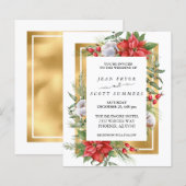 Winterweihnachtsfeier Poinsettia Goldene Hochzeit (Vorne/Hinten)