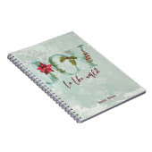 Winterweihnachtsfeiertag Freude zur Welt Notizblock (Rechte Seite)