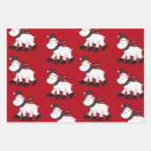 Winterweihnachtsferien Polar Bears Geschenkpapier Set (Vorderseite 2)