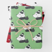 Winterweihnachtsferien Polar Bears Geschenkpapier Set (Beispiel)
