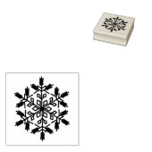 Winterweihnachtsferien Snowflake Holzkunst Briefma Gummistempel (Stempel)
