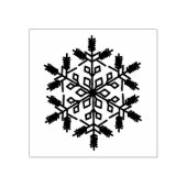 Winterweihnachtsferien Snowflake Holzkunst Briefma Gummistempel (Prägung)