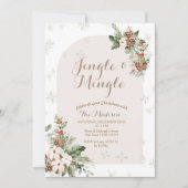 Winterweihnachtsfest Dies ist die Jahreszeit Verhe Einladung (Vorderseite)