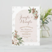 Winterweihnachtsfest Dies ist die Jahreszeit Verhe Einladung (Stehend Vorderseite)