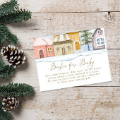 Winterweihnachtsfest Es braucht eine Village Baby Begleitkarte