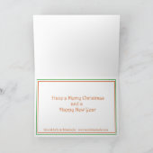 Winterweihnachtsfest Folklorekunstkarte Feiertagskarte (Innenseite)