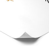 Winterweihnachtsfest Mauer Kunstposter Poster (Ecke)