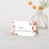 Winterweihnachtsfest - Platzkarte (Vorderseite)