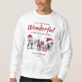 Winterweihnachtsfest Sweatshirt (Vorderseite)