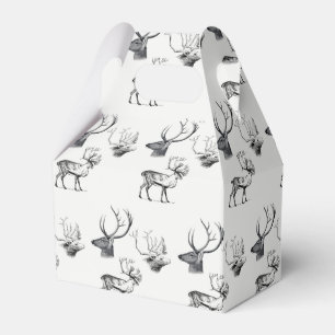 Winterweihnachtsfest Vintager Hirschkopf-Antler-Mu Geschenkschachtel