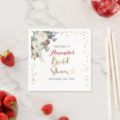 Winterweihnachtsgebäck Brautparty Napkin Serviette (Beispiel)