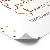 Winterweihnachtsgebäck - Brautparty Willkommen Poster (Ecke)