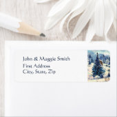 Winterweihnachtsgebirge Bäume Landschaftsschnee (Insitu)