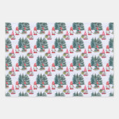 Winterweihnachtsgnomes Geschenkpapier Set (Vorderseite)