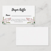 Winterweihnachtskalender Begleitkarte (Vorne/Hinten)