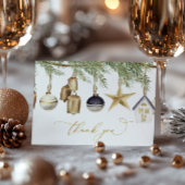 Winterweihnachtskarte Dankeskarte