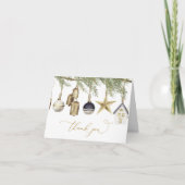 Winterweihnachtskarte Dankeskarte (Vorderseite)