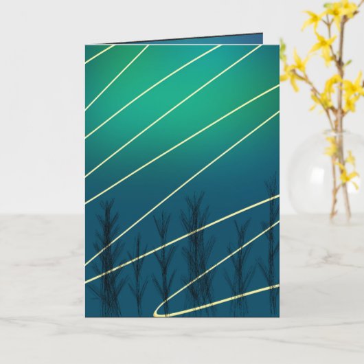 Winterweihnachtskarte Karte (Gelbe Blume)