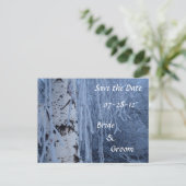 Winterweihnachtskarten Ankündigungspostkarte (Stehend Vorderseite)