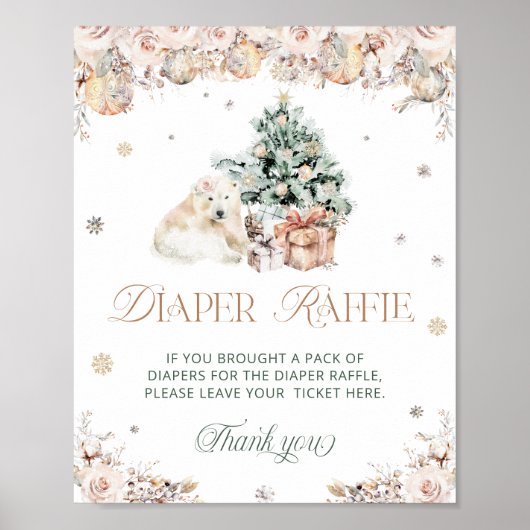 Winterweihnachtskletter Poster (Vorne)