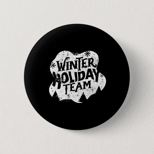 Winterweihnachtsmannschaft Button (Vorderseite)