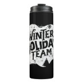 Winterweihnachtsmannschaft Thermosbecher (Vorderseite)