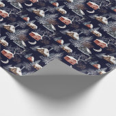 Winterweihnachtsmuster Geschenkpapier (Ecke)