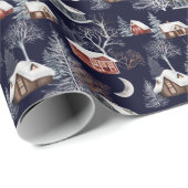 Winterweihnachtsmuster Geschenkpapier (Rolleneckpunkt)