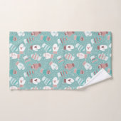 Winterweihnachtszittern im Minz Badhandtuch Set (Handtuch)