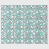 Winterweihnachtszittern im Minz Geschenkpapier (Flach)