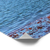 "WINTERWEISS" ÄLTERER PARK UND SEE/SCHNEE ÜBERDECK POSTER (Ecke)