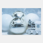 Winterweiße Dekoration. Christmas. Geschenkpapier Set (Vorderseite)