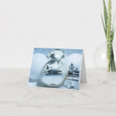 Winterweiße Dekoration. Christmas. Karte (Rückseite)